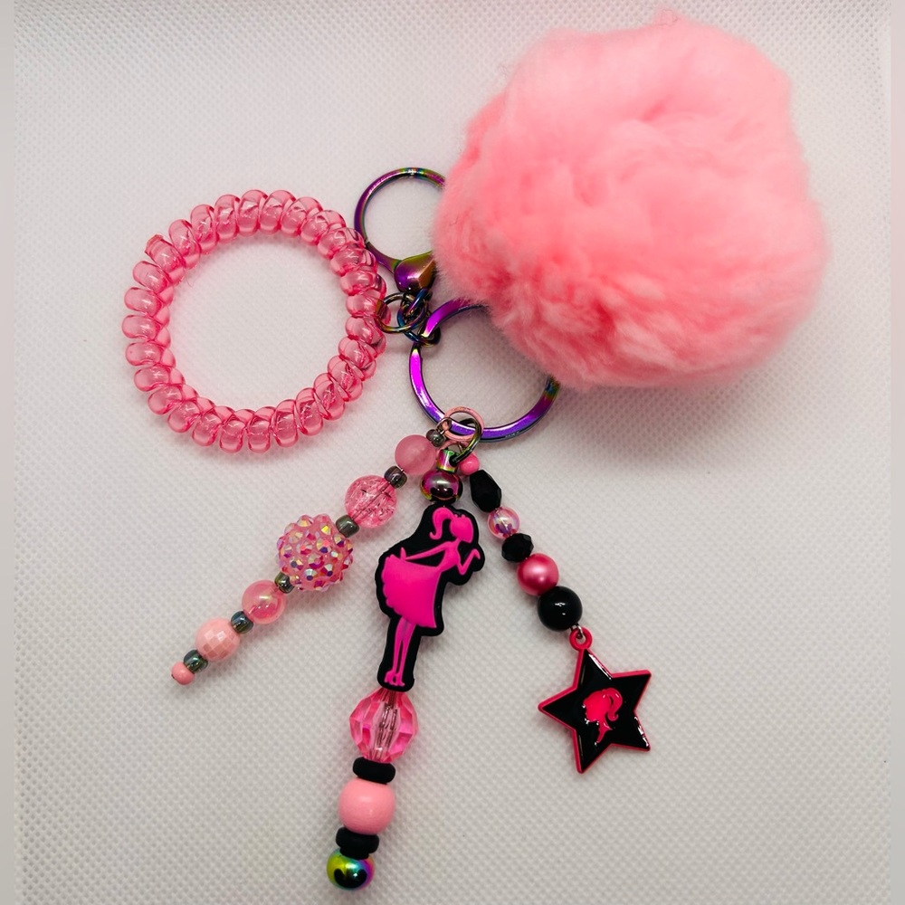 Barbie Beaded Bag Charm